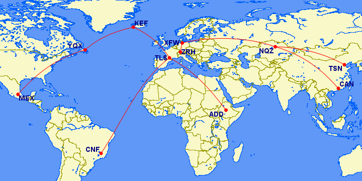 Ferry Flight Routing AIRBUS DELIVERIES / FERRY FLIGHTS 02-08 NOVEMBER 2020 ...