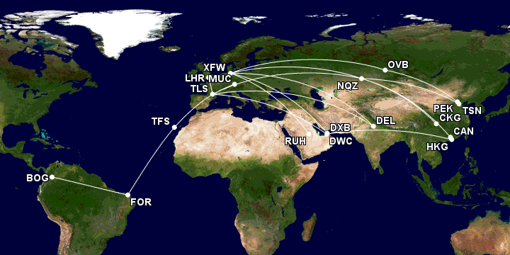 Ferry Flight Routing AIRBUS DELIVERIES / FERRY FLIGHTS 07-13 DECEMBER 2020 ...